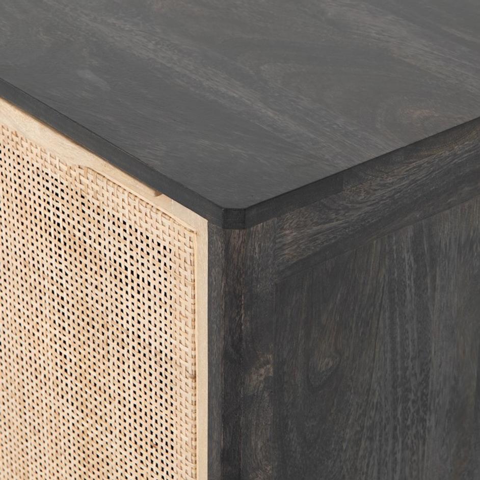 Sydney Right Nightstand In Black Wash by FOUR HANDS