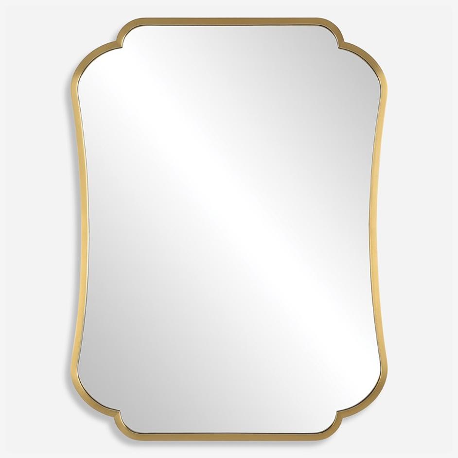 Athena Brushed Brass Mirror by Uttermost