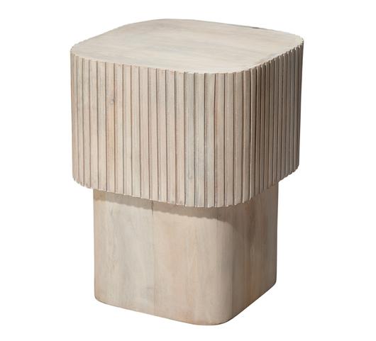 Notch Mango Wood Square Table by Jamie Young