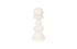 Pawn Chess Sculpture, Cast Stone White, Smallallall by Phillips Collection