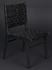 Dede Dining Chair, Leather, Black by Noir Furniture