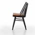 Lewis Windsor Chair W Cushion In Black Oak by FOUR HANDS