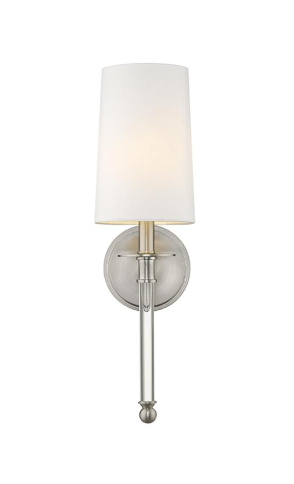 Mila 1 Light Wall Sconce in Brushed Nickel Finish by Z-Lite