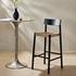 Heisler Bar + Counter Stool - Almond Leather Blend by Four Hands