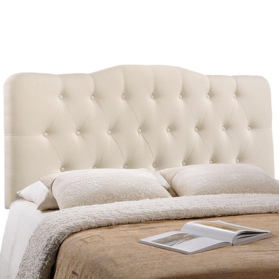 Elsa Full Upholstered Fabric Headboard In Ivory by Modway Furniture
