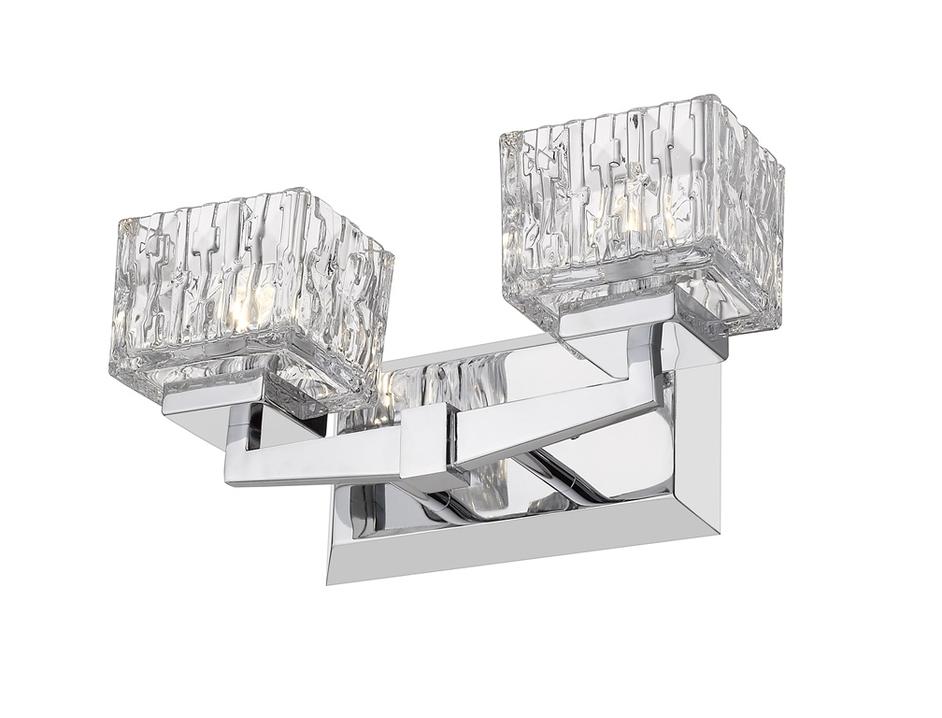 Rubicon 2 Light Vanity in Chrome Finish by Z-Lite