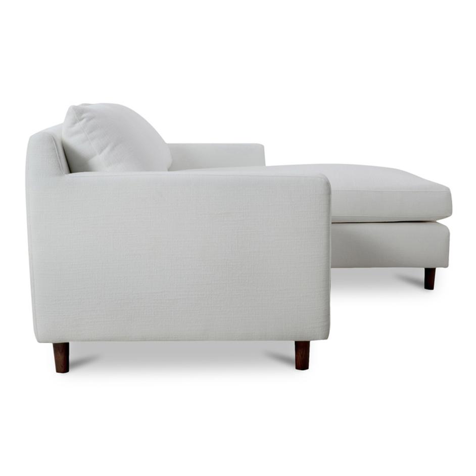 Hutton Right Sectional White by Moes Home