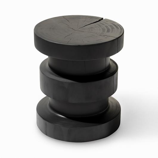 Inez End Table In Black Pine by FOUR HANDS