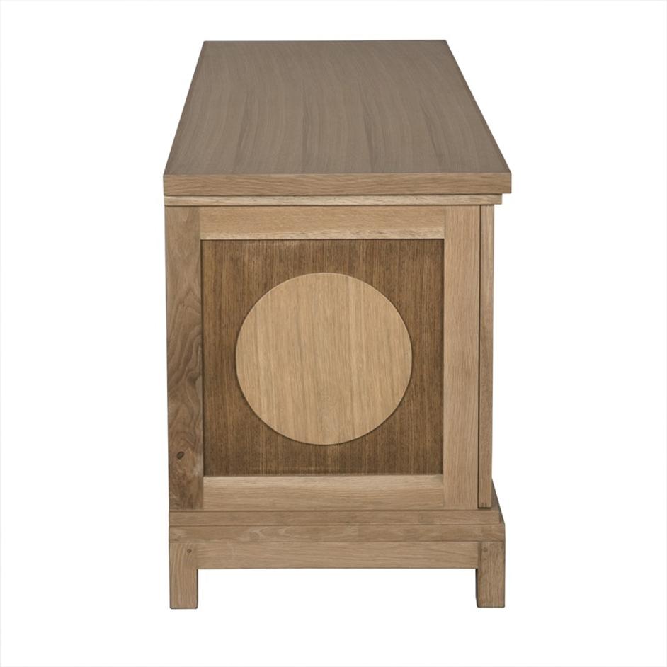 Wellington 4 Door Sideboard, White Oak by Noir Furniture