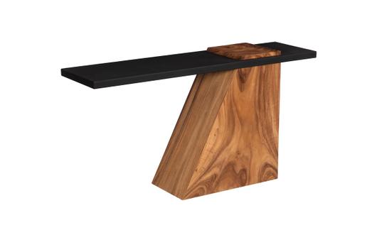 Slant Console, Natural/Black by Phillips Collection