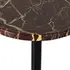 Viola Accent Table In Merlot Marble by FOUR HANDS