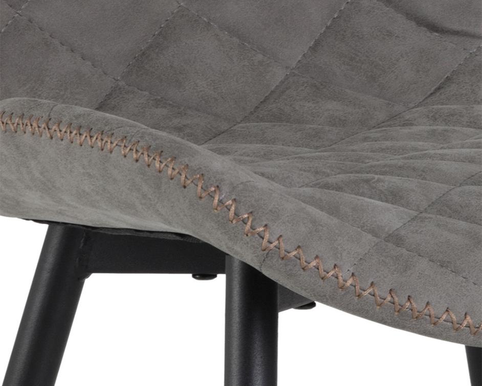 Lyla Dining Chair - Black - Antique Grey by Sunpan