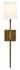 Minerva Wall Sconce, Antique Brass With White Linen Shade by Jamie Young