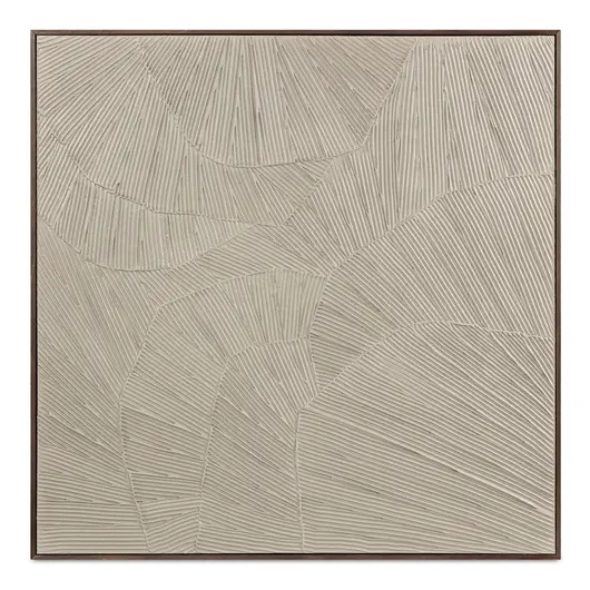 Flutter Framed Painting Cool Beige by Moes Home