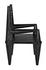 Cone Chair in Cinder Black Mindi Wood by Noir Furniture
