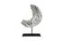 Cast Eroded Wood Circle on Stand, Silver Leaf, Assorted by Phillips Collection