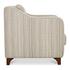 Hewitt Accent Chair Beige Stripe by Moes Home