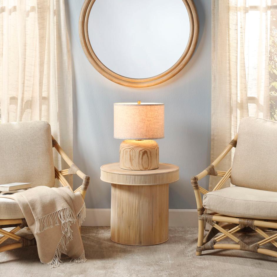 Taylor Bamboo Side Accent Table, Natural by Jamie Young
