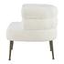 Zerline KD Faux Shearling Accent Chair, Shearling Beige by New Pacific Direct