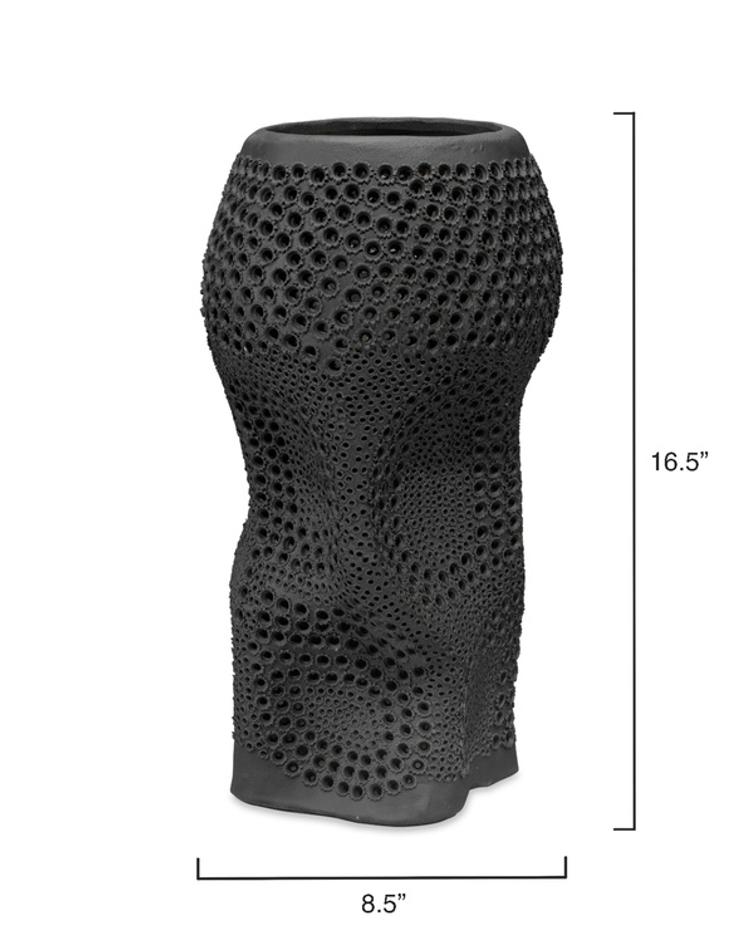 Night Sky Porcelain Decorative Vase, Black by Jamie Young