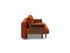 RECAST PLUS SOFABED W/ARMS in ELEGANCE PAPRIKA FABRIC WITH Dark wood LEGS 506 by INNOVATION USA