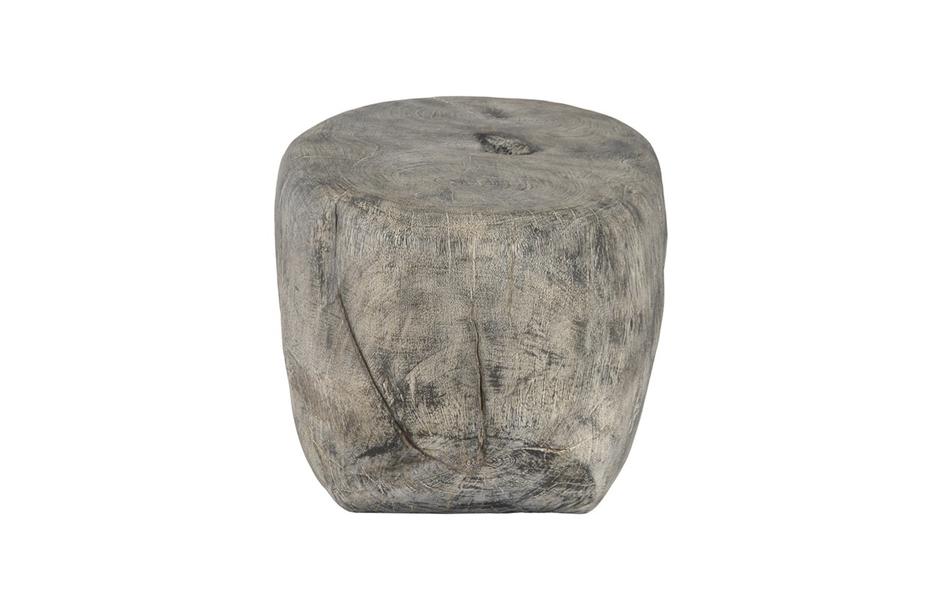 Cast Organic River Stone Coffee Table, Resin, Faux Gray Stone by PHILLIPS COLLECTION