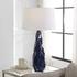 Kavos Geometric Blue Table Lamp by Uttermost