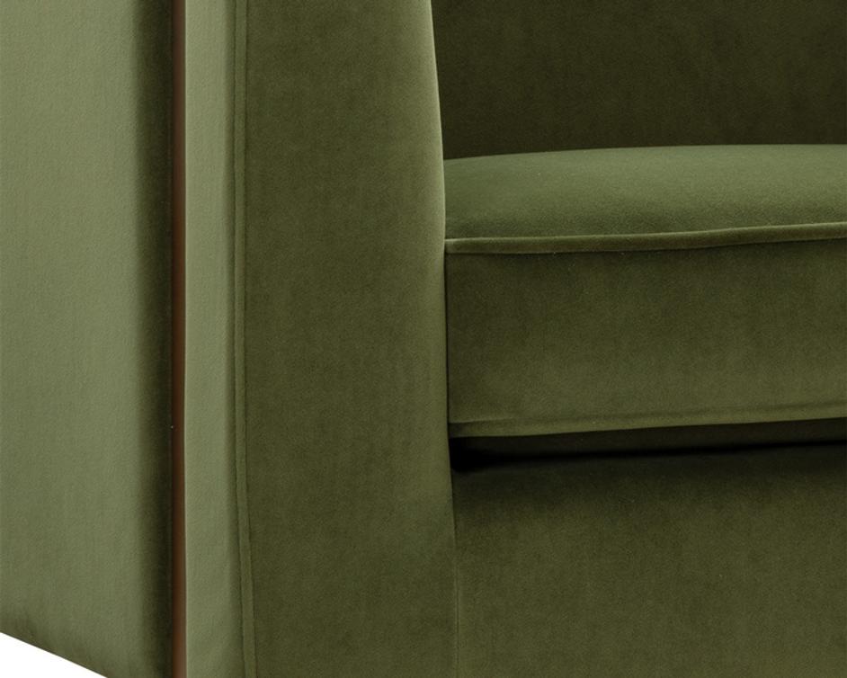 YVETTE ARMCHAIR - GOLD - MEG OLIVE by Sunpan