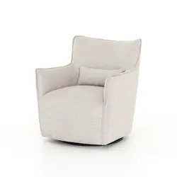 Kimble Swivel Chair-Noble Platinum by FOUR HANDS