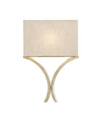 Cornwall Silver Wall Sconce In Silver Leaf by Currey & Company