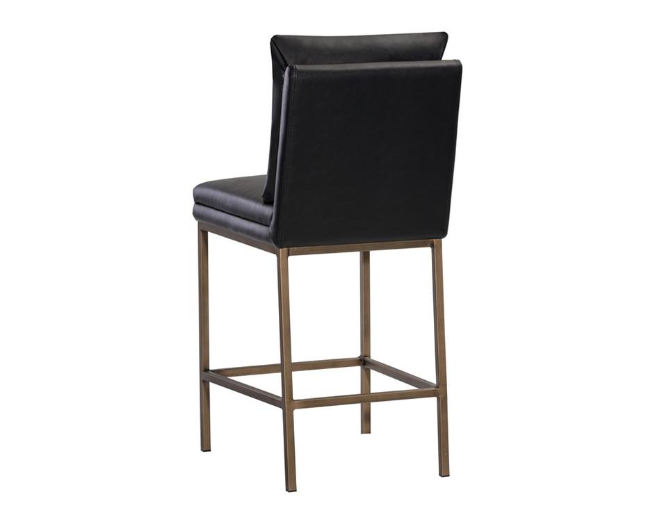 Paige Counter Stool - Bravo Black by Sunpan