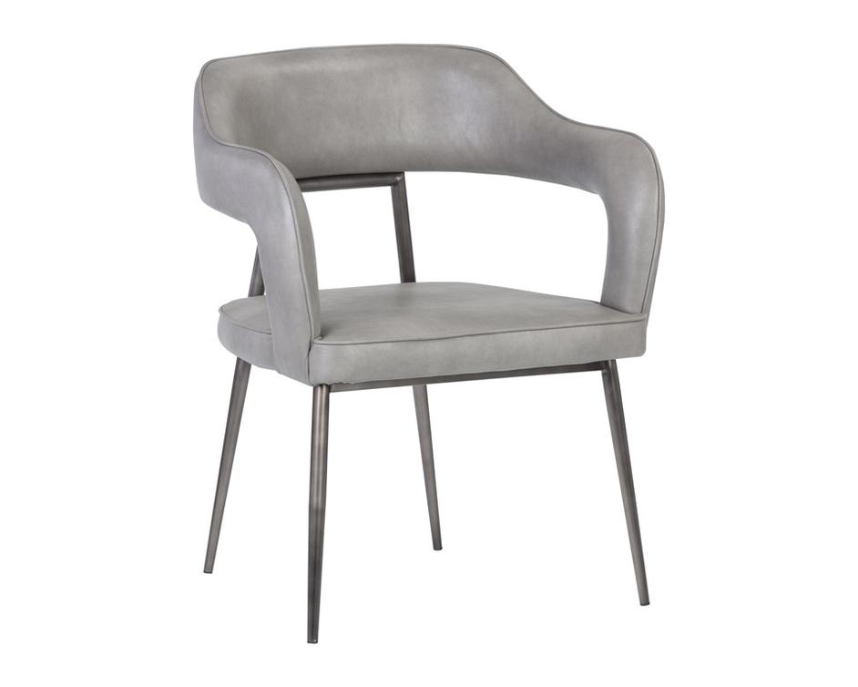 Kenny Dining Armchair - Bravo Metal by Sunpan