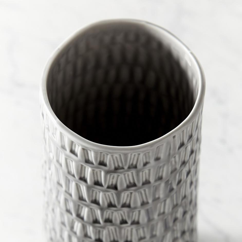Somerville Vase in Oyster Silver by Cyan Design