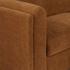 Alora Sofa Fabric Ochre Brown by Moes Home