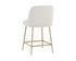 KELTY COUNTER STOOL - GOLD - COPENHAGEN WHITE by Sunpan