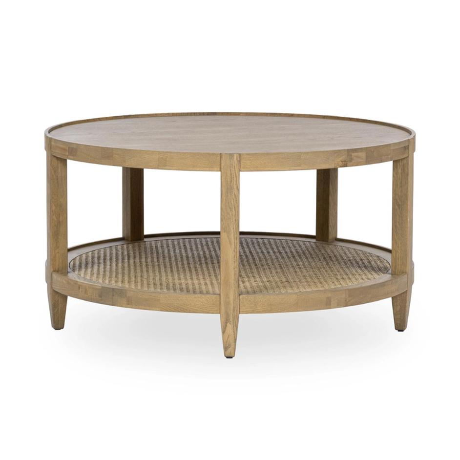 Devin Solid Wood Round Coffee Table by Classic Home
