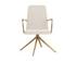 HILDA SWIVEL DINING ARMCHAIR - CHACHA CREAM by Sunpan