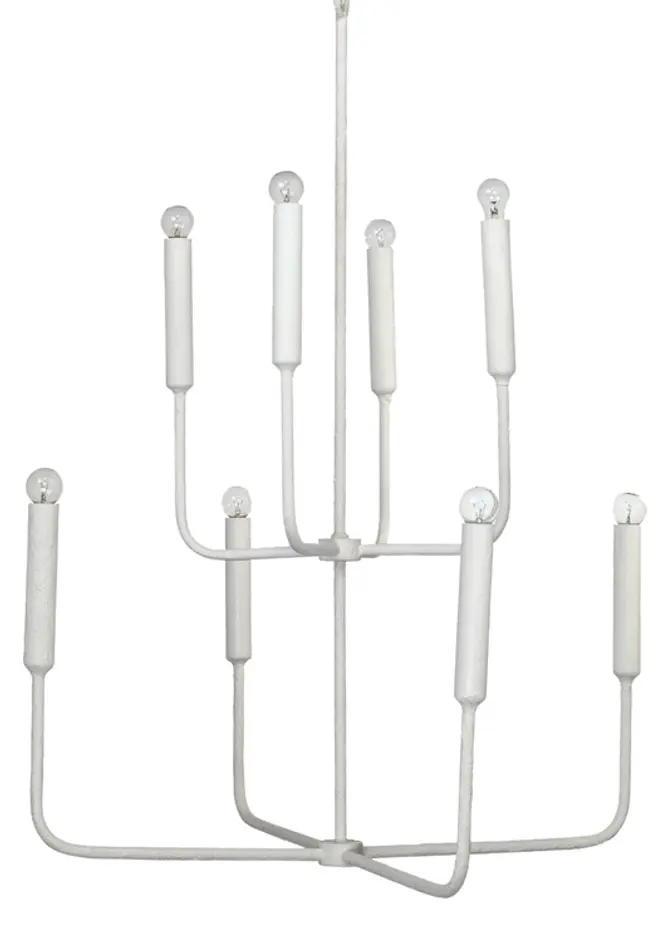 Mercer Two-Tier Gesso Chandelier by Jamie Young