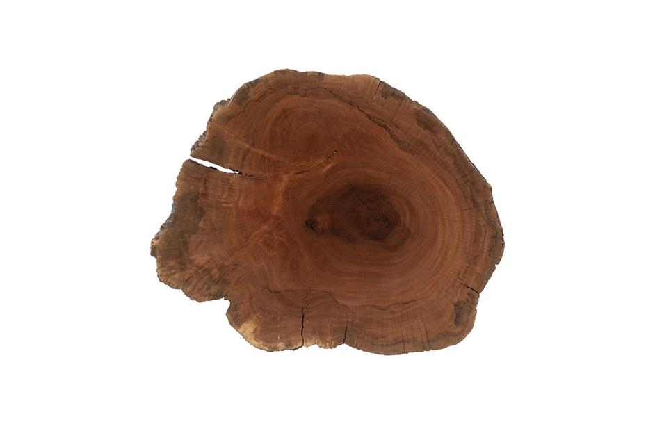 Burled Coffee Table, Black Metal Legs, Smallall by PHILLIPS COLLECTION