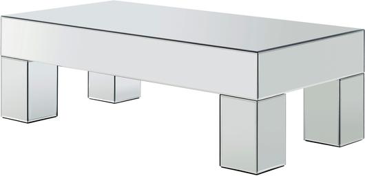 Kristi Coffee Table In Mirrored by Meridian Furniture