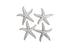 Star Fish, Silver Leaf, Set of 4, LG by PHILLIPS COLLECTION