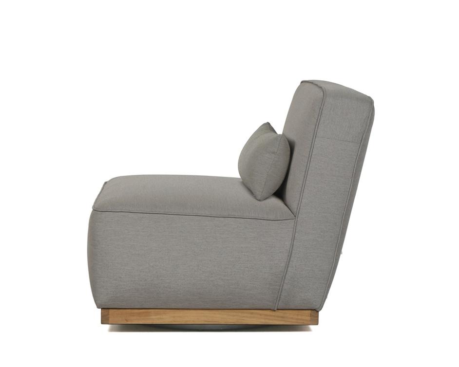 Carbonia Swivel Lounge Chair - Pallazo Taupe by Sunpan