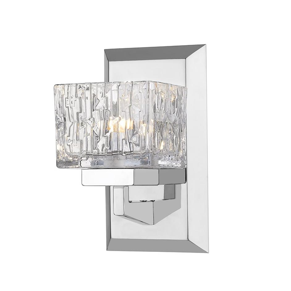 Rubicon 1 Light Wall Sconce in Chrome Finish by Z-Lite