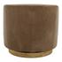 Oscy Leather Swivel Chair Tan by Moes Home