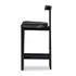 Tex Stool In Black Rosa Morada by FOUR HANDS