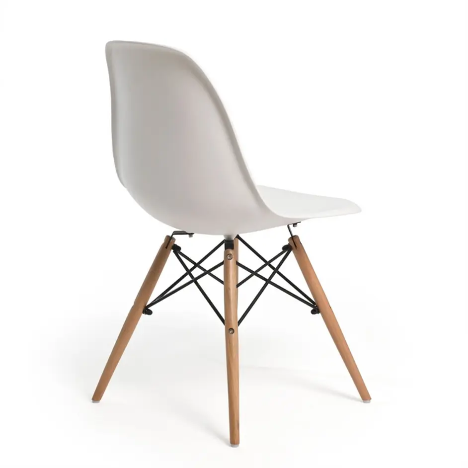 Roswell Side Chair - White/Natural - Set Of 2 by Aeon Furniture