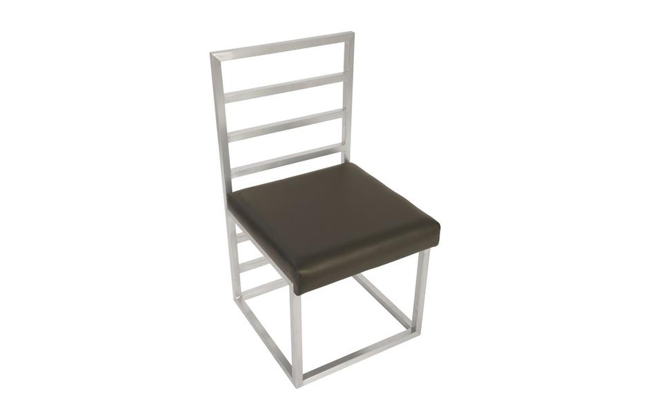 Ladder Dining Chair , Grey/Silver Finish  by PHILLIPS COLLECTION