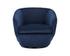 Treviso Swivel Armchair - Metropolis Blue by Sunpan