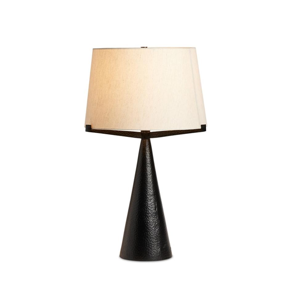 Ziggy Table Lamp - Hammered Black Aluminum by Four Hands