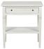 Oxford 1-Drawer Side Table, White Wash by Noir Furniture